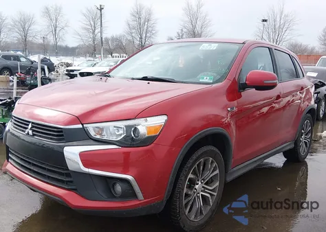 2016 Mitsubishi Outlander Sport 2.4 Es из США, поврежденный, VIN JA4AR3AW3GZ042614